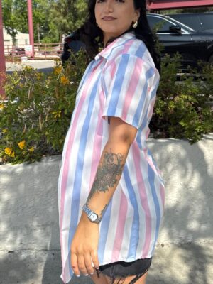 Candy Stripe Dress Shirt